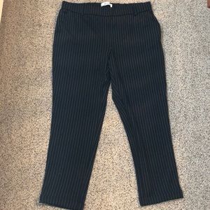 AF Studio Elastic Waist SZ XL pinstripe pants